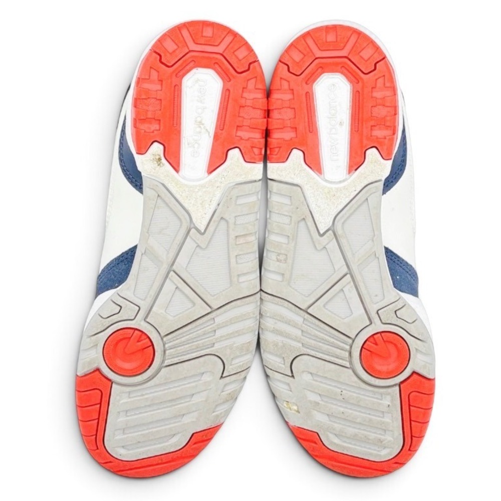 New Balance 550 Big Kids Size 6 White Navy Red Leather Basketball Shoes GSB550CN - Picture 8 of 10